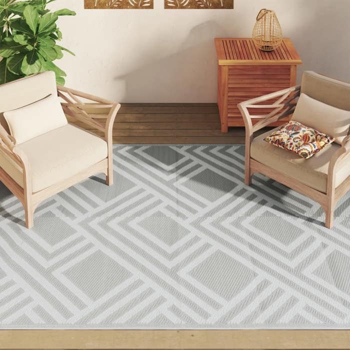 VidaXL Tapis d'extérieur ARAKIL Gris 160x230 cm PP 368563