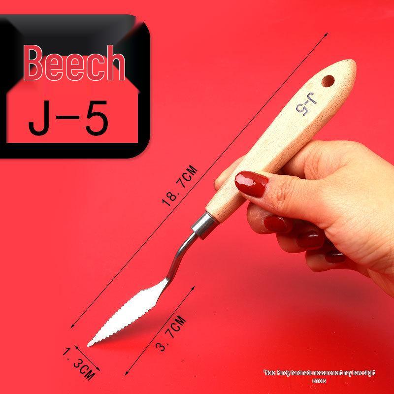 5-Piece Stainless Steel Palette Knife Set for Oil and Gouache Painting