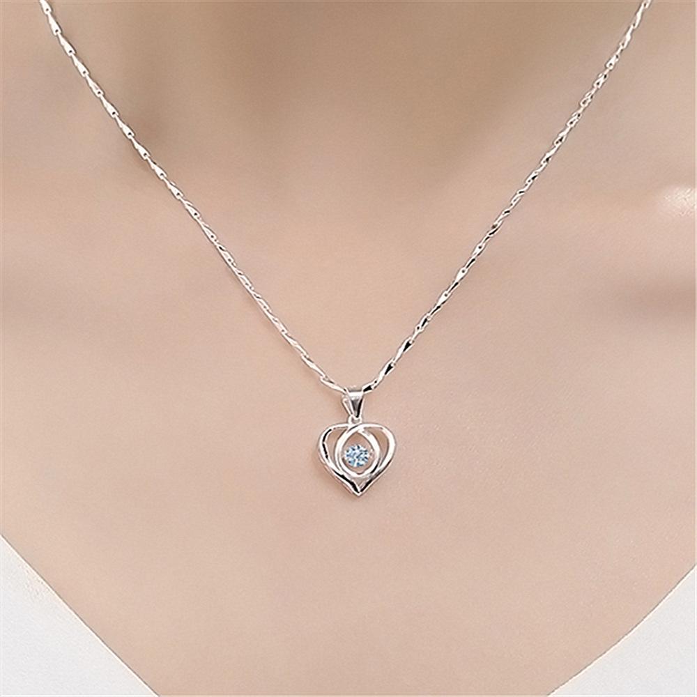 Versiunea coreeană de colier de argint de modă design de nișă feminin vânt rece și lanț de claviculă pandantiv dragoste răutăcioasă