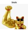 Robust Cat Figurine: Strong, Good Luck Welcoming Gift for Shops with Functional Cash Register Ornament