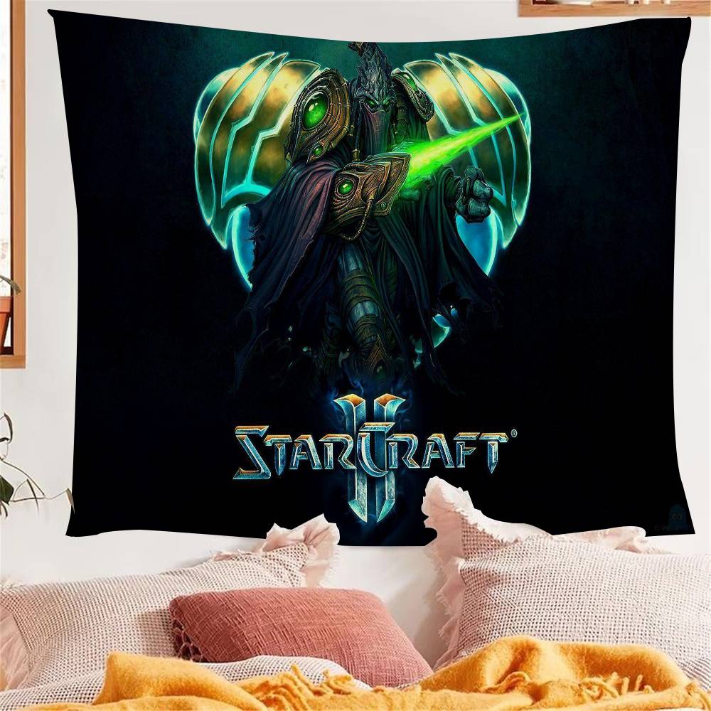 1PC Game SStarCraft 2 Tapestry Art Printing Japanese Wall Tapestry Anime Wall Hanging Home Decor