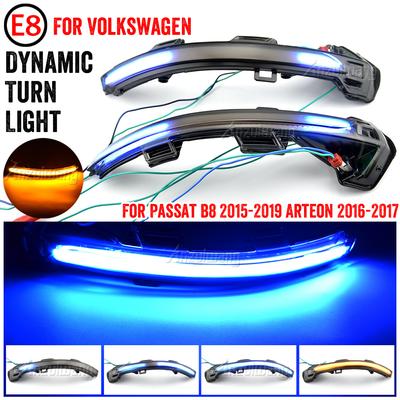 Dynamic Blinker LED Turn Signal For New Passat B8 2015 2016 2017 2018  Arteon 2016 2017 Light Mirror Indicator