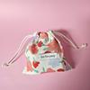 Flower Fabric String Pouch