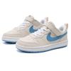 Nike Court Fashion Series Comfortable Versatile Durable Low-Top Kids Skate Shoes Kids Sneakers Off-White DV5457-120