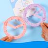 360-degree Movable Protractor Mathematical Angle Drawing Tool Geometric Angle Demonstration Movable Ruler