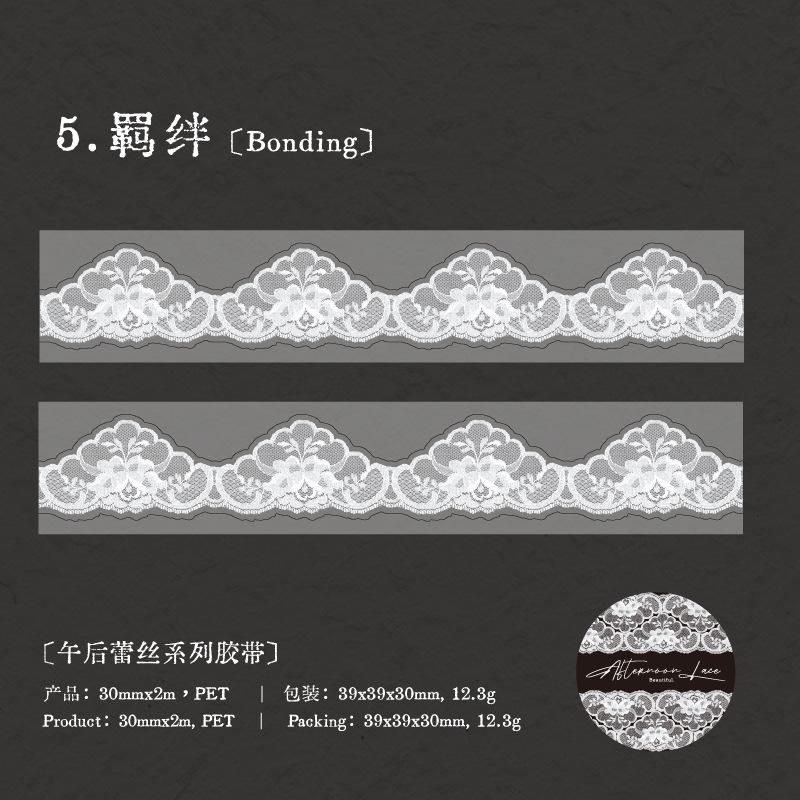 1pcs/1lot Decorative Adhesive Tapes Afternoon lace Tapes DIY Paper Scrapbooking Japanese Stickers