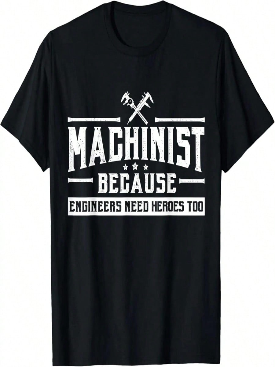 Machinist Engineers Need Heroes Too Tee, CNC Fathers Day Dad T-Shirt S разноцветный