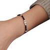 Elegant Genuine Black Spinel 925 Sterling Silver Bracelet for Women, Non-Fading, Sweet and Cool Style