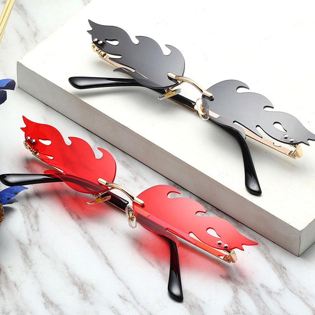 Flame And Fire Fashionable Eyewear For Stylish Look Frameless Durable Waterproof Breathable Windproof