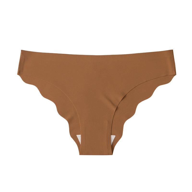 Plus Size Women's Sexy Quick-Dry Ice Silk Seamless Low-Waist Sports Panties