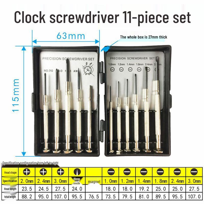 Jiuli Precision Screwdriver Set for Watches and Glasses