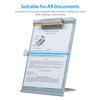 JIELISI A4 support de lecture porte document de bureau avec pince réglable support de lecture de documents pour