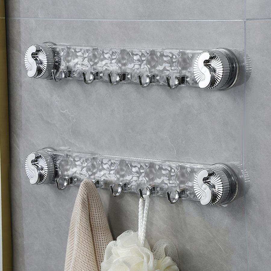 

Сверхпрочные вращающиеся крючки на присосках - Крючки с волнообразным узором для ванной комнаты, кухни чистый