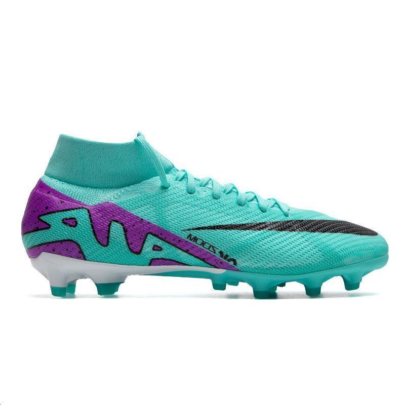 Nike Zoom Superfly 9 Pro AG Artificial Grass Soccer Cleats with Round Toe, Lace-Up, Slip-Resistant, and Durable Design Men Sneaker Blue DJ5596-300