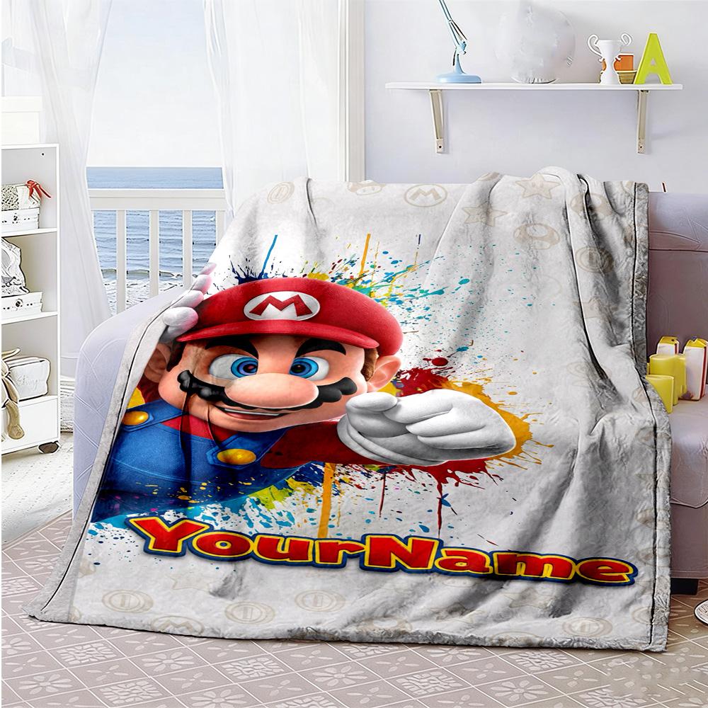 Roblox 95 Customize Your Name Blanket Multi-purpose Customizable Blanket Ultra-Soft Perfect for Office Livingroom Picnics Sofa Ideal for All Seasons