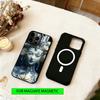 Blue & White Grace  Phone Case For iPhone17,16,15,14,13,12,11 Plus,Pro Magnetic with Magsafe Wireless Charging
