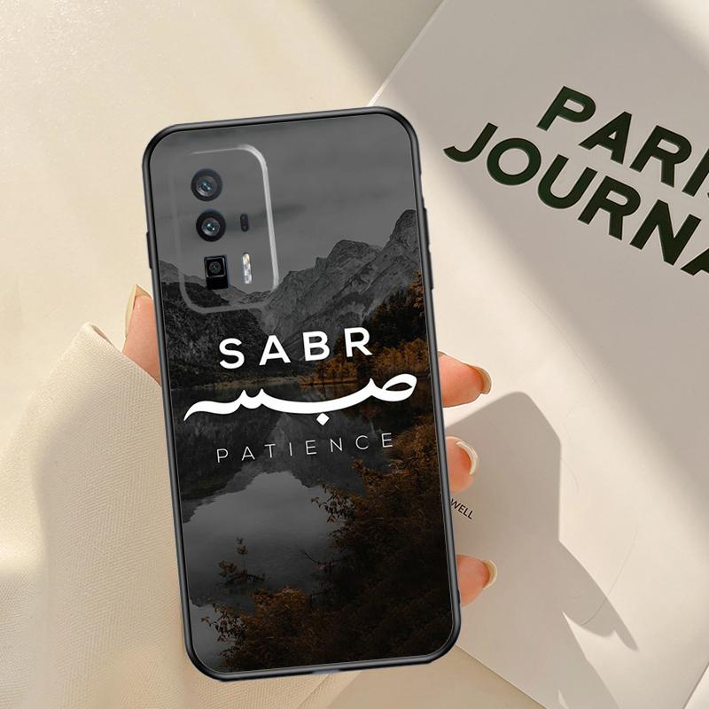 Sabr Patience Case For Xiaomi 17 Pro Max 14T 13T 15T Pro 14 15 Ultra POCO F8 F7 F5 F6 X5 X6 X7 Pro Coque