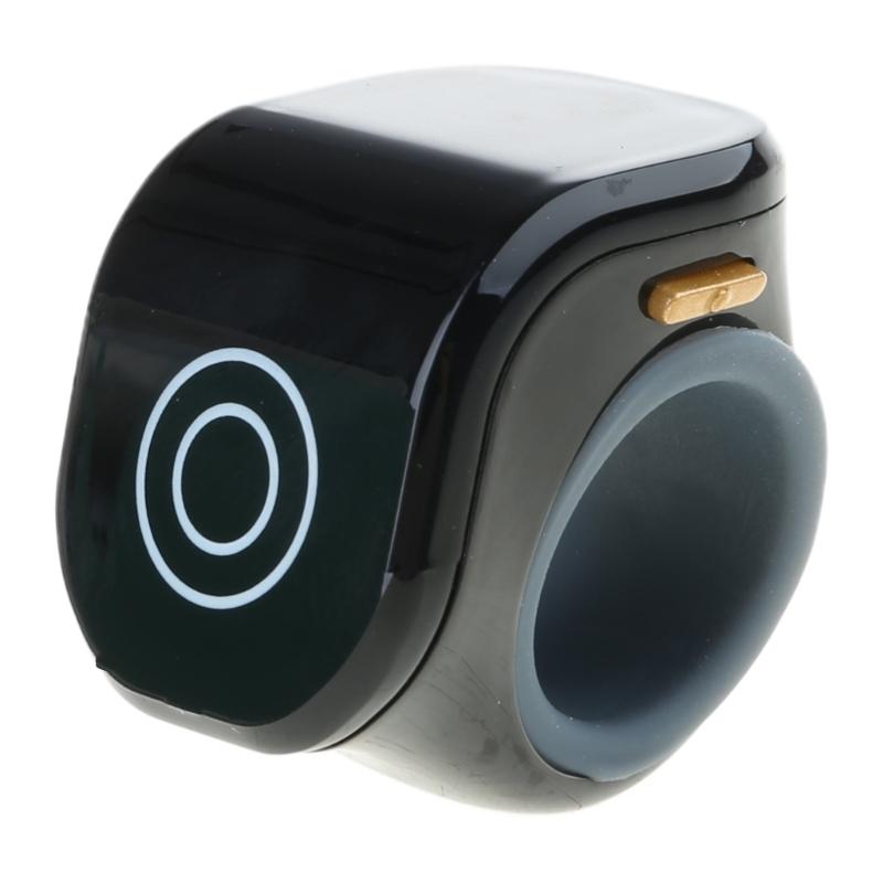

Portable Touch Counter Digital Tally Counter Rings Rechargeable & Easy to Read Display Screen for Daily Counting Tasks чорний