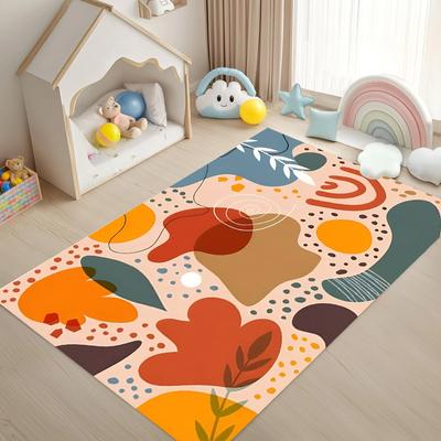 Small Fresh Living Room Cartoon Non-slip Loop Pile Carpet Household Sofa Tea Table Carpet Home Decoration  Bedroom Decor