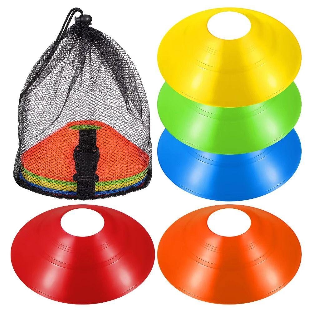 25/50Pcs Colorful Soccer Disc Cone Set Soccer Training Sign Dish Football Training Equipment