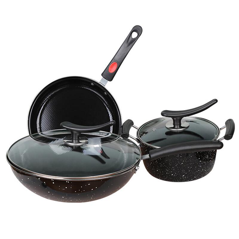 Langhe Bern 3-Piece Enamel Cookware Set