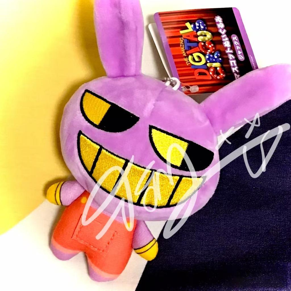 The Amazing Digital Circus Jax Cotton Doll 10cm Nuru Anime Doll Surrounding Backpack Plush Toy Pendant Gift
