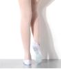 Korean Traditional White Hook Canvas Dance Shoes - Flat Indoor Practice Shoes, Model 10053
