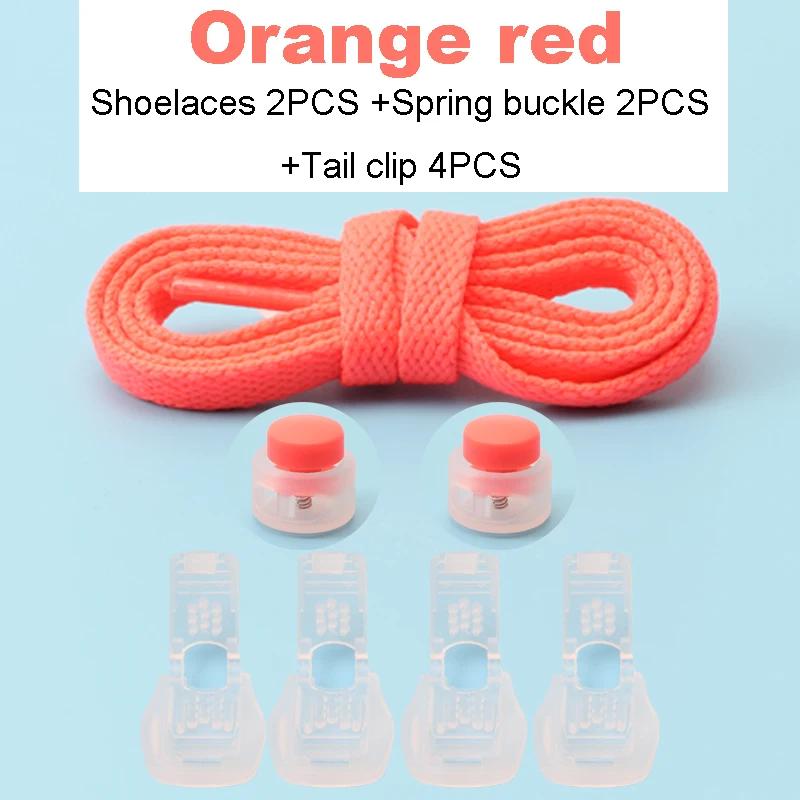 New No Tie Shoelace Classic Flat Shoelaces Bread Buckle Lock Shoe Laces for Sneakers Kids Adult Quick Lace for Shoes Accessories