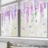 Plant Flowers Flower Glass Stickers Living Room Window Theme Decorative Wall Stickers Window Stickers