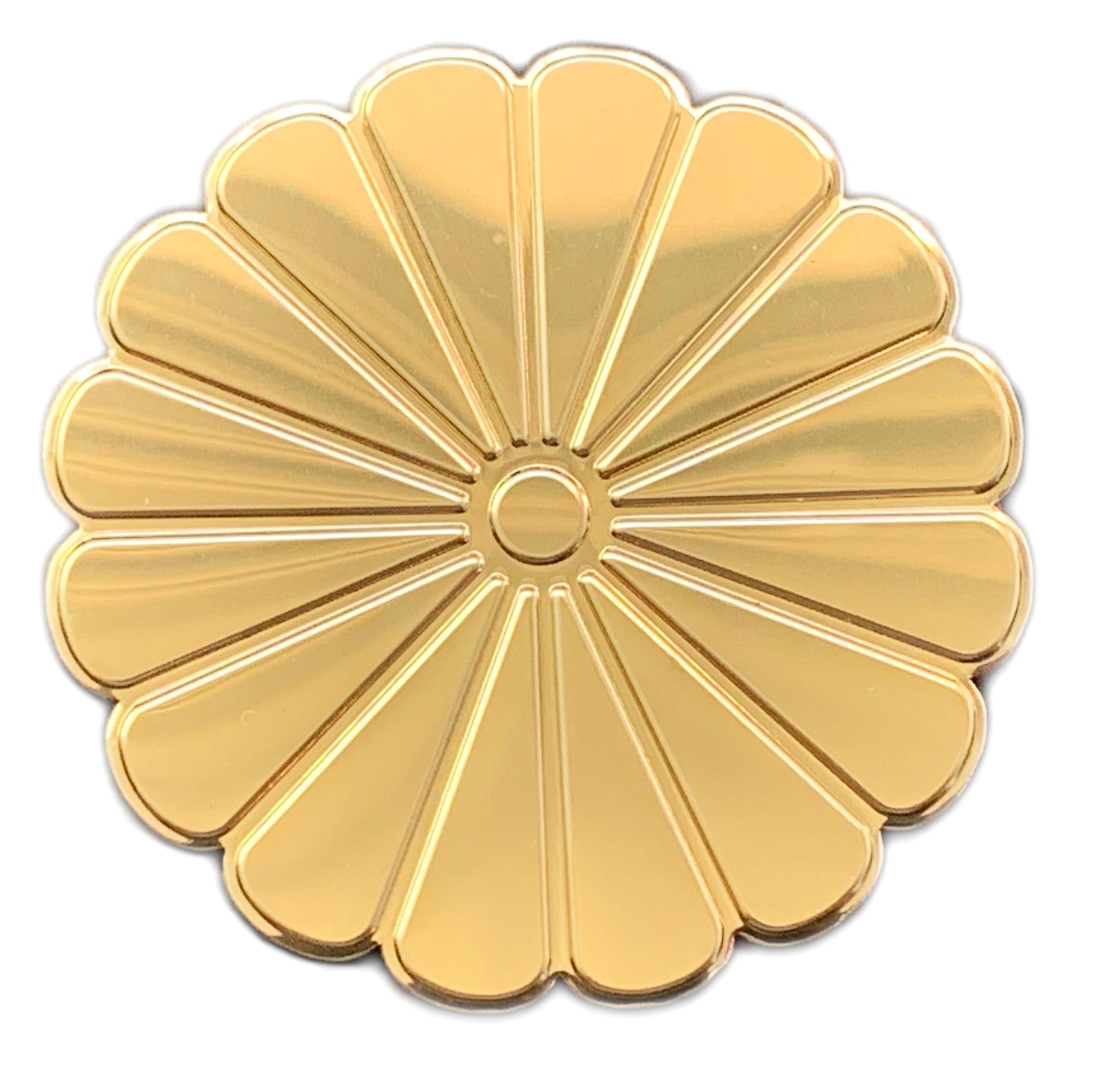 

HAMUU Chrysanthemum Crest Gold Metal Sticker Waterproof Outdoor Car Sticker Decal золотий