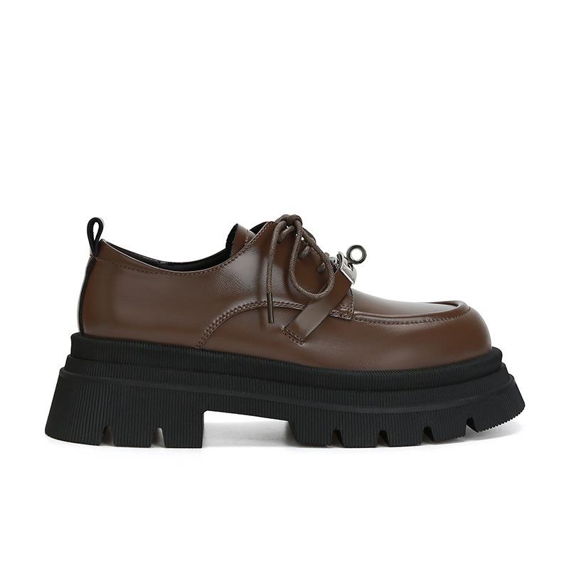 

[Новый продукт 10 декабря]~ Колледж Лидс~ Туфли из маленькой кожи с серебряной пряжкой и ремешком, с круглым носком 40