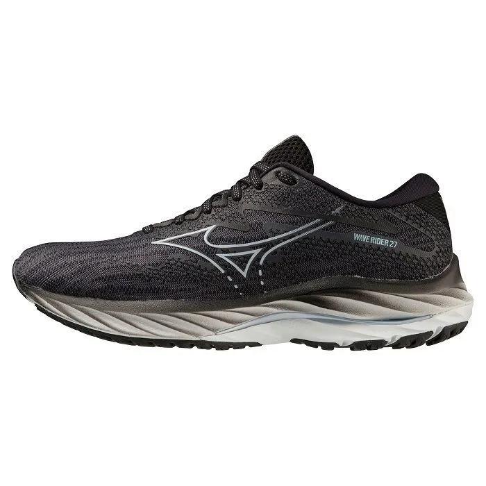 Sneakers Mizuno Black White Grey Wave Rider 27W