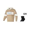Puma Colorblock Sweatshirt mit Buchstabenaufdruck, lässig, mit Kapuze, langen Ärmeln, Unisex, Khaki 625800-83