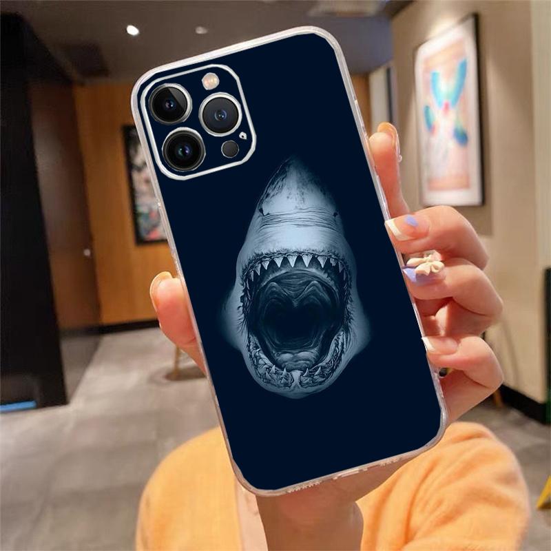 Phone Case For iphone 17 Air 17 Pro Max 16 15 14 13 Pro Max 15 16 Pro 15Plus Ocean Whale Shark