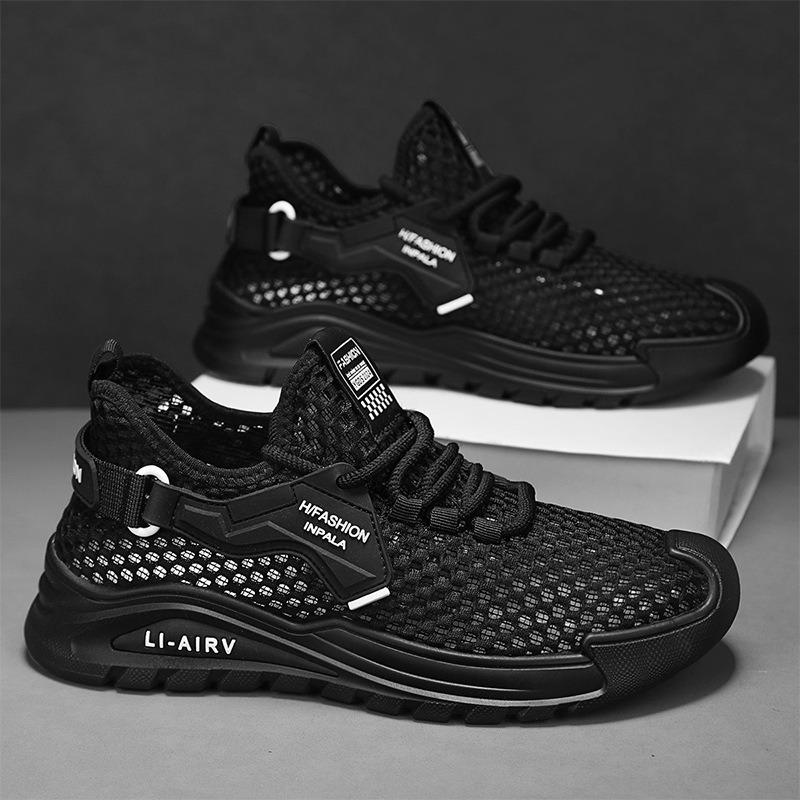 Men's shoes are breathable in summer 2 new hollowed-out large mesh thin casual mesh sports mesh shoes summer air-conditioned shoes
