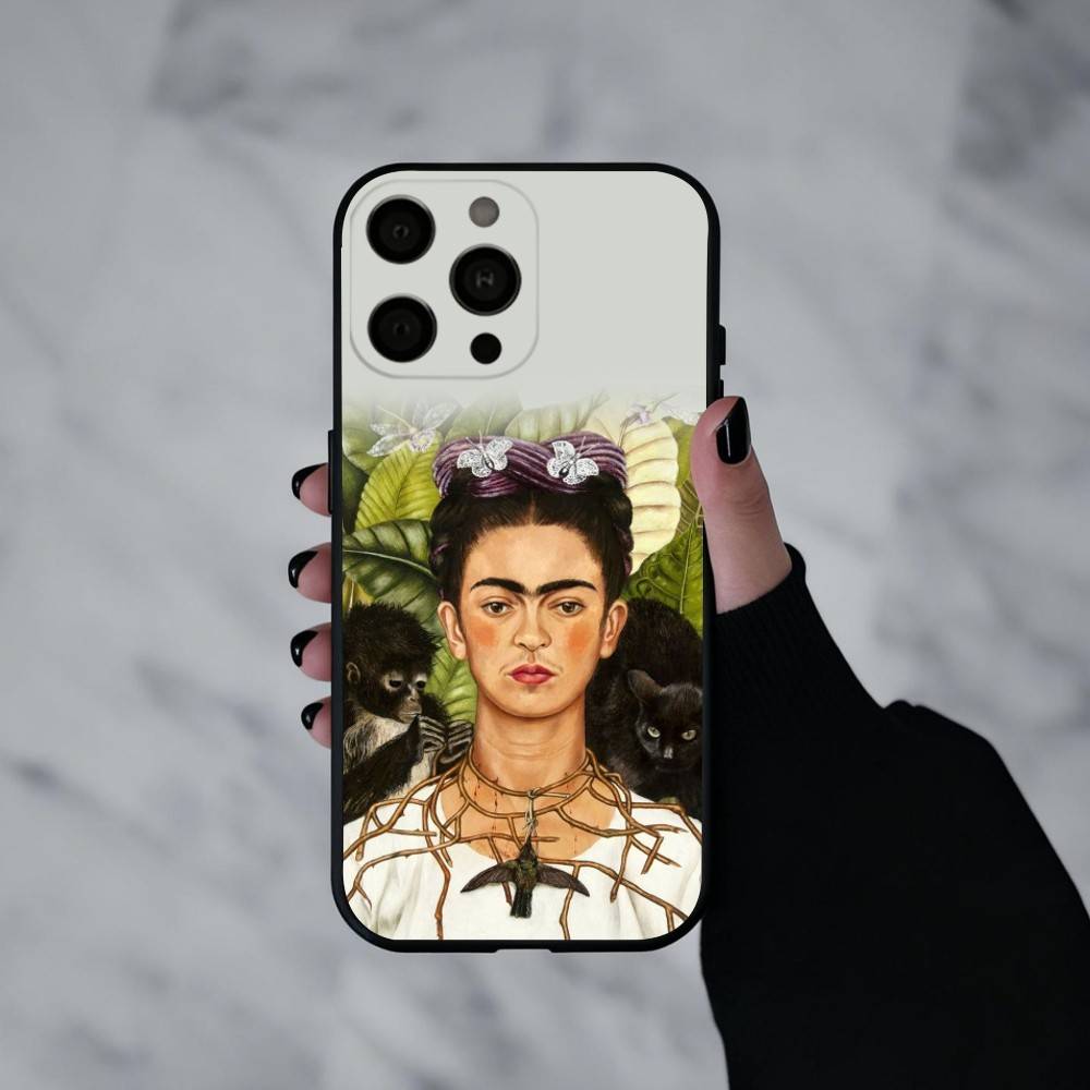 F-Frida-A K-Kahlo-g A-Art  Phone Case For iPhone 17pro, 16,15,14,13,12,11 X XR Plus,Others Soft Black Cover