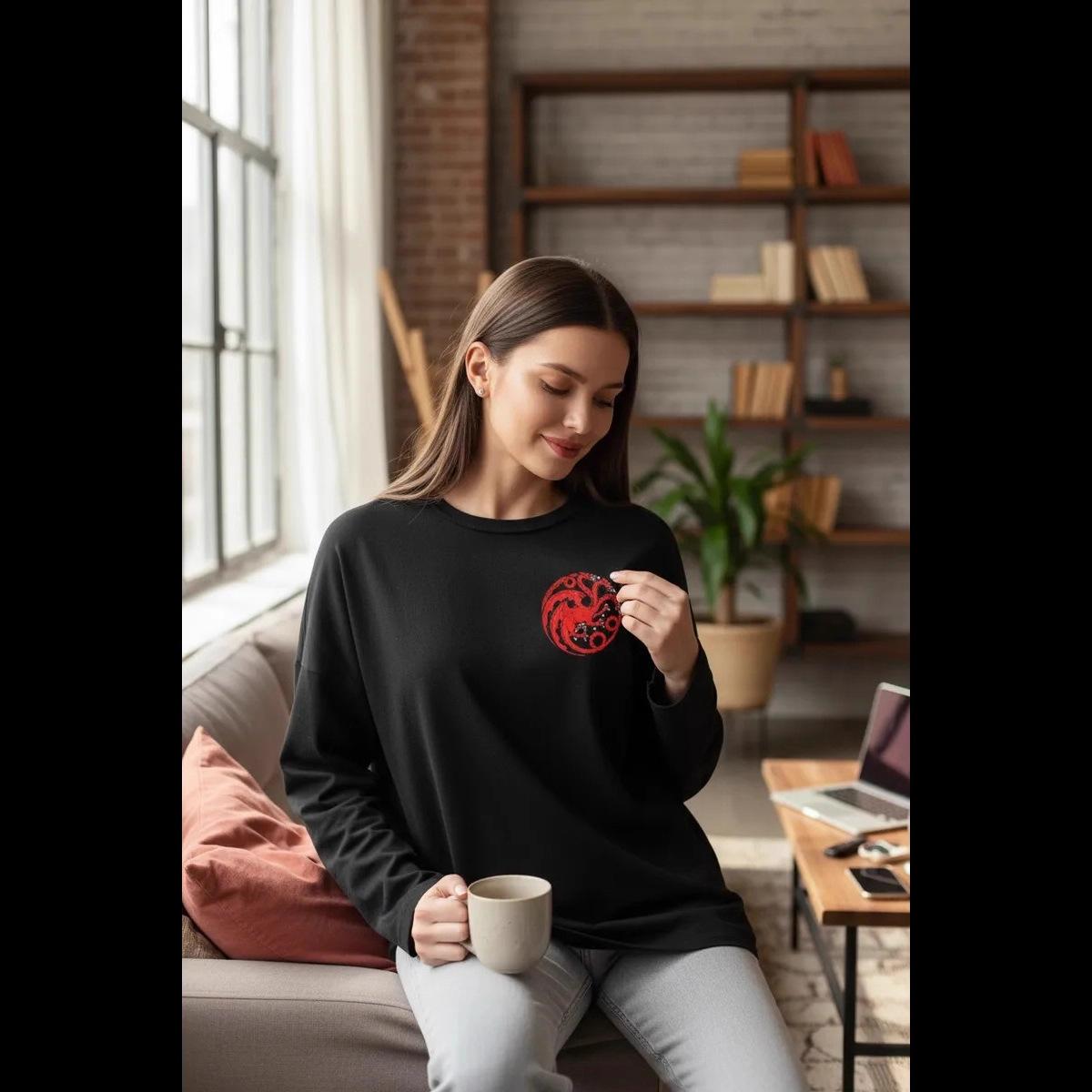 100% cotton t-shirt autumn new European and American style fashion comfortable lazy style top S