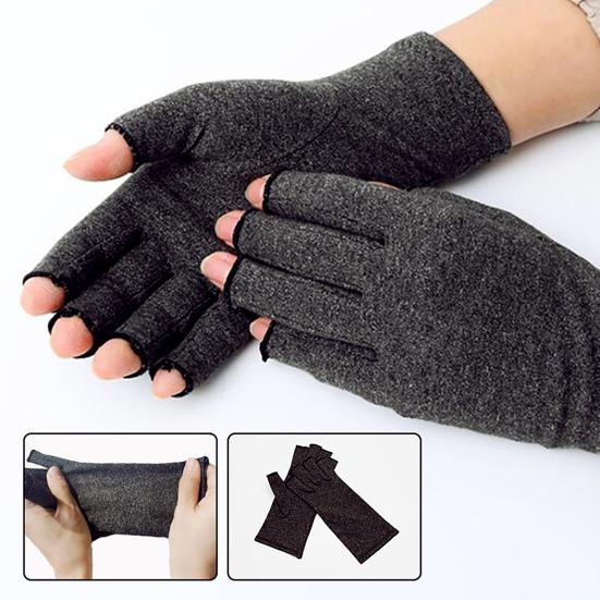 Yousheng Arthritis Compression Gloves Women Men Breathable Half-Finger Gloves Stretchy Hand Arthritis Relief Gloves for Typing Carpal Tunnel