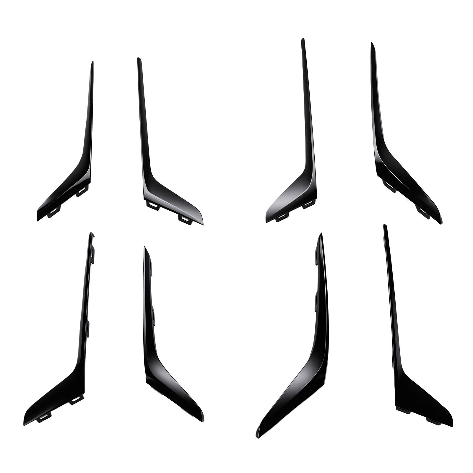 Kit de Moulures de Calandre Avant Noir Brillant, 8 Pièces Moulure de Calandre Supérieure Inférieure pour Série 3 0 Standard Pré LCI 2019,2022