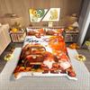 Homewish Vintage Orange Pumpkin Duvet Cover Set for Kids,Kawaii Girl Gnome Bedding Set,Rustic Farmhouse Bed Set