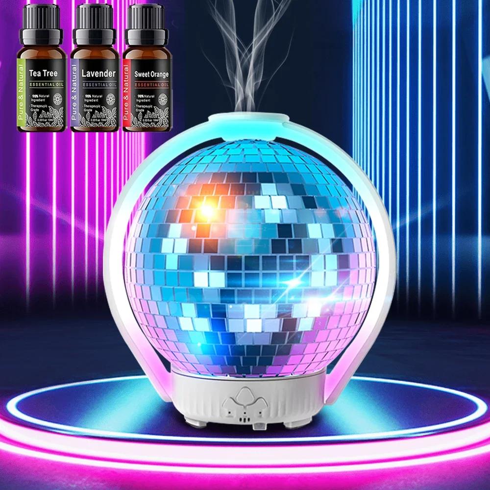 Aromatherapie Luftbefeuchter mit 7 LED-Lichtern Laserkugel Ätherischer Öl Diffusor für Zuhause, Schlafzimmer, Büro