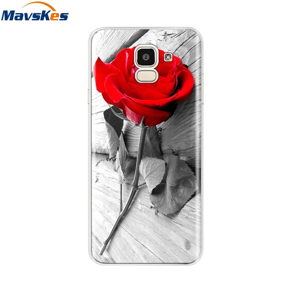 For Samsung Galaxy J6 2018 Case Soft TPU Silicone Back Cover sFor Coque Fundas Samsung J6 2018 J6 Plus 2018 Soft Phone Cases