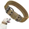 Taktisches reflektierendes Lederhalsband für Hunde im amerikanischen Stil für mittlere und große Hunde – Bissfestes und würgefestes Design