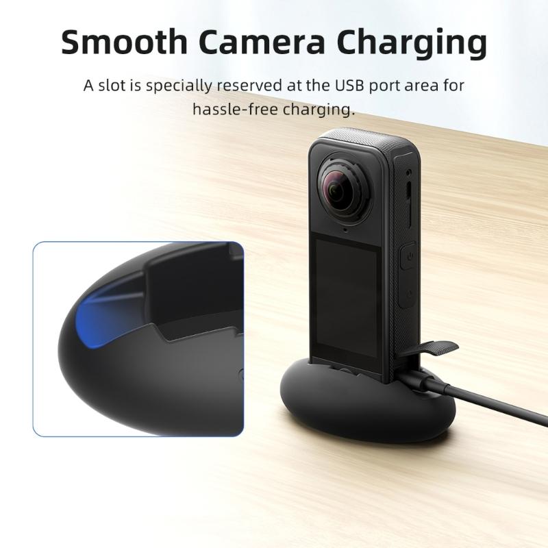 Silikonbasis Kamera Desktop-Halterung Präzises Schnittdesign Anti-Rutsch-Basis für X4 Air Outdoor-Abenteuer Fotografie Zubehör