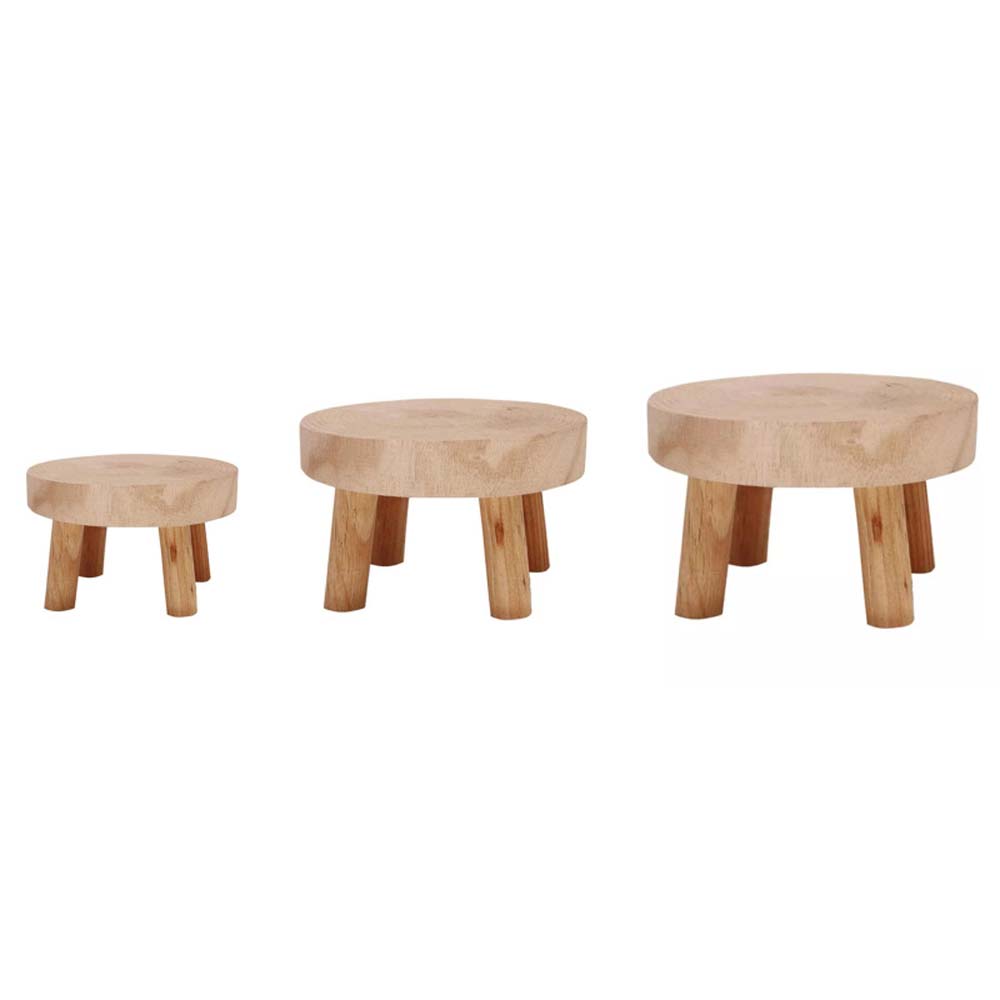 Garten-Sukkulente Innen-Außen-Blumentopf-Basis Pflanzenständer Regal Blumentopfhalter Hocker aus Holz