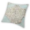 Isle Of Wight Uk Map Square Pillowcase Polyester Linen Velvet Printed Zip Decorative Throw Pillow Case Home Cushion Cover