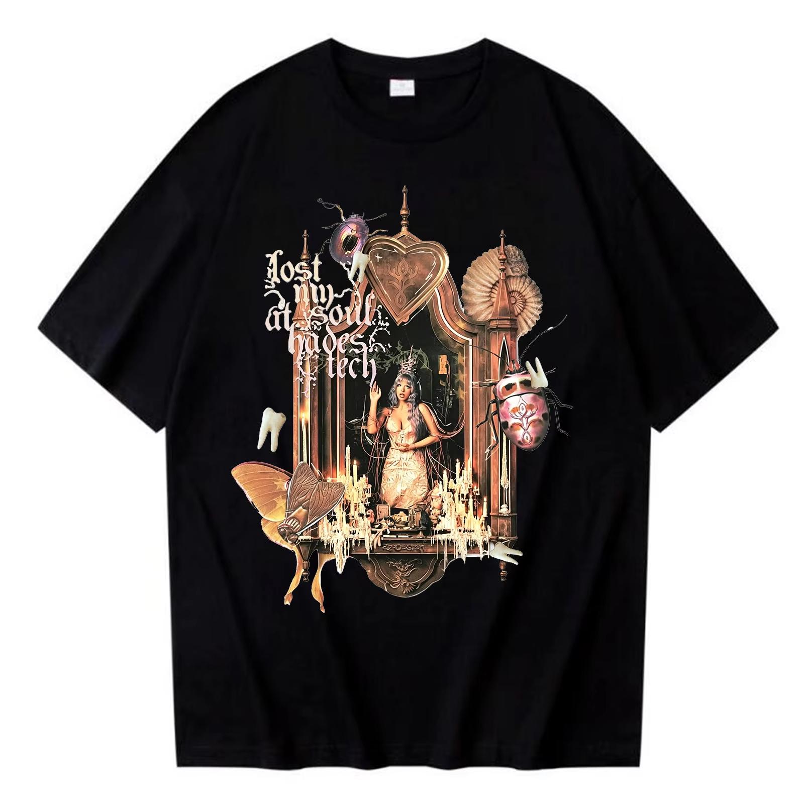

Melanie Martinez Album Hades 2026 T-shirt Man Woman Harajuku pure cotton Short Sleeve Top O-neck Casual Shirt for Fans Gift -... S разноцветный
