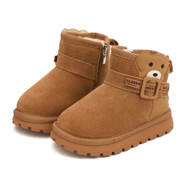 Милые мультяшные детские зимние ботинки для девочки — фото 7