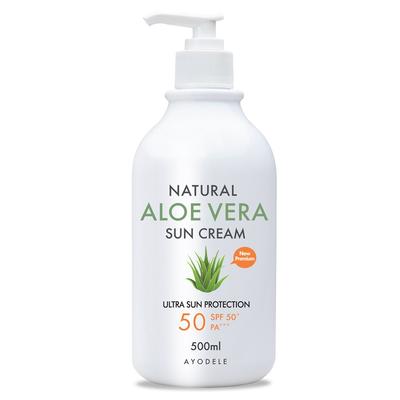 AYODELE Přírodní Aloe Vera opalovací krém SPF50+ PA+++, 500 ml, 1 jednotka