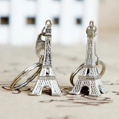 Tower Charm Purse Key Chain for Statue Model Souvenir Gift for Men Women